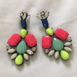 Multicolored earrings.